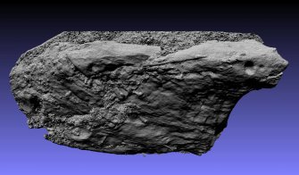 Snapshot of 3D model, Scotland's Rock Art Project, Maiden's Rock, Highland