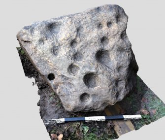Snapshot of 3D model, from Scotland's Rock Art Project, Moniack Castle, Highland