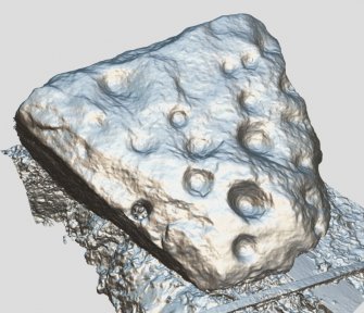 Snapshot of 3D model, from Scotland's Rock Art Project, Moniack Castle, Highland