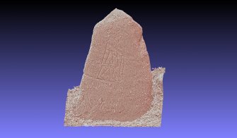 Snapshot of 3D model, Scotland's Rock Art Project, Balblair Stone, Moniack Castle, Highland