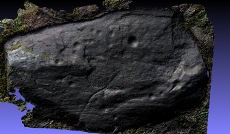 Snapshot of 3D model, Scotland's Rock Art Project, Rogie Farm 17, Highland