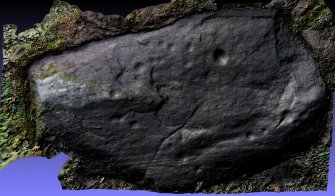 Snapshot of 3D model, Scotland's Rock Art Project, Rogie Farm 17, Highland