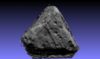 Snapshot of 3D model, Scotland's Rock Art Project, Swordale Farm 1, Highland