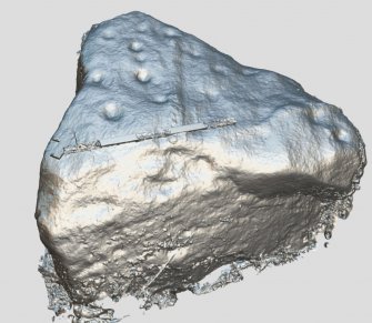 Snapshot of 3D model, from Scotland's Rock Art Project, Swordale Farm 1, Highland