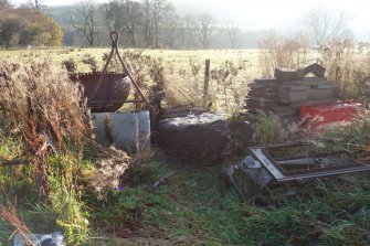 Digital photograph of rock art panel context, Scotland's Rock Art Project, Swordale Farm 1, Highland