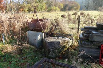 Digital photograph of panel to east, from Scotland's Rock Art Project, Swordale Farm 1, Highland