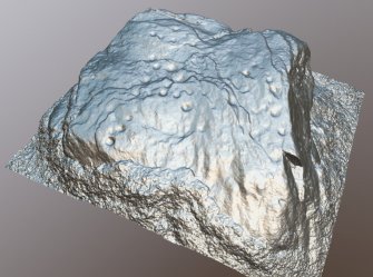 Snapshot of 3D model, from Scotland's Rock Art Project, Tordarroch 1, Highland