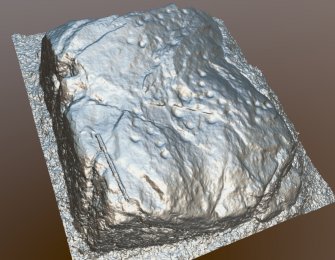 Snapshot of 3D model, from Scotland's Rock Art Project, Tordarroch 1, Highland