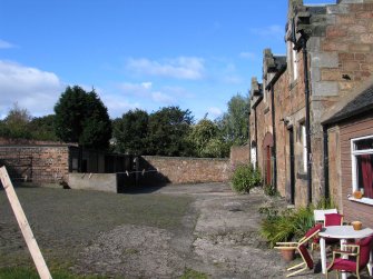 Historic building survey, Courtyard on S side, Marine Hotel, 18 Cromwell Road, North Berwick, East Lothian