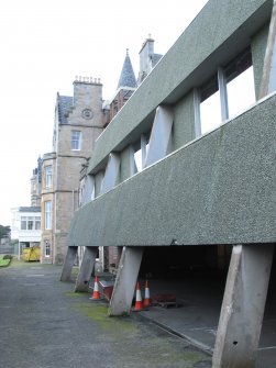 Historic building survey, Building D, N wall, Marine Hotel, 18 Cromwell Road, North Berwick, East Lothian