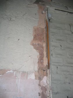 Historic building survey, Building C - detail of window frame, Marine Hotel, 18 Cromwell Road, North Berwick, East Lothian