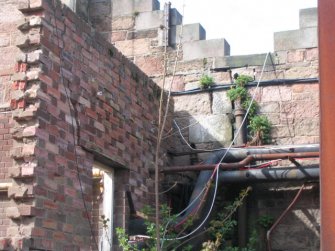 Historic building survey, Building C abutting Building B, Marine Hotel, 18 Cromwell Road, North Berwick, East Lothian