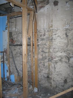 Historic building survey addendum, Building B, E interior wall-face, Marine Hotel, 18 Cromwell Road, North Berwick, East Lothian