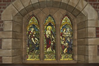 View of stained glass window to Harry Whitelaw Francis by Moore of London 1895