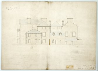 Ayton House. No. 6, West elevation showing additions and alterations.