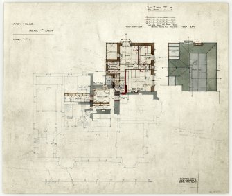 Bridge of Earn, Ayton House. No. 3, Plan of first floor and roof.