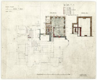 Bridge of Earn, Ayton House. No. 2, Plan of foundation and ground floor.