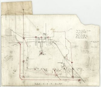 Bridge of Earn, Ayton House. Plan of drains.