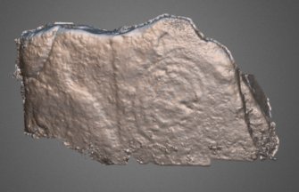 Snapshot of 3D model, Scotland's Rock Art Project, Crosswood 2, West Lothian