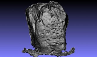 Snapshot of 3D model, Scotland's Rock Art Project, Thorax 1, Aberdeenshire