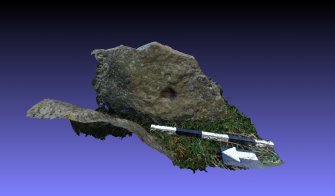 Snapshot of 3D model, Scotland's Rock Art Project, Thorax 2, Aberdeenshire