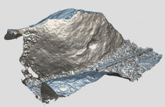 Snapshot of 3D model, Scotland's Rock Art Project, Thorax 2, Aberdeenshire