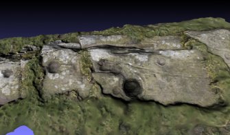Snapshot of 3D model, from Scotland’s Rock Art Project, Milton Parks 2, Dumfries and Galloway