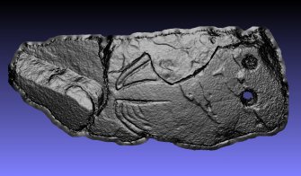 Snapshot of 3D model, from Scotland's Rock Art Project, Balblair Wood, Highland