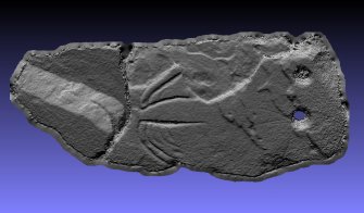Snapshot of 3D model, from Scotland's Rock Art Project, Balblair Wood, Highland