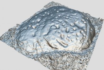Snapshot of 3D model, from Scotland's Rock Art Project, Dun Creagach 1, Highland