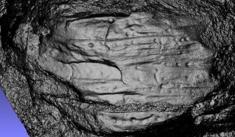 Snapshot of 3D model, Scotland's Rock Art Project, Milton of Balnapoul, Sluggan, Highland