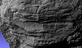 Snapshot of 3D model, from Scotland's Rock Art Project, Milton of Balnapoul, Sluggan, Highland