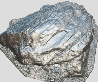 Snapshot of 3D model, from Scotland's Rock Art Project, Milton of Balnapoul, Sluggan, Highland