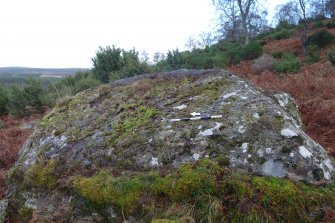 Digital photograph of panel to east, from Scotland's Rock Art Project, Milton of Balnapoul, Sluggan, Highland