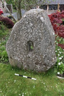 Digital photograph of panel to west, from Scotland's Rock Art Project, Crichton Mains, Midlothian