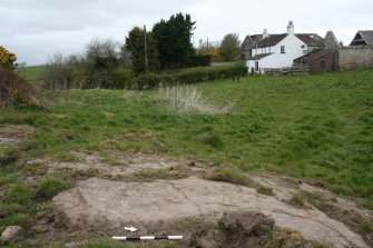 Digital photograph of panel to west, from Scotland's Rock Art Project, Castleton 11, Stirling