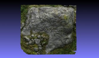 Snapshot of 3D model, Scotland's Rock Art Project, Hill of Avochie 1, Aberdeenshire