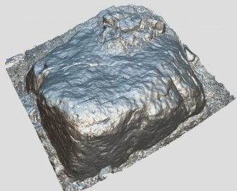 Snapshot of 3D model, from Scotland's Rock Art Project, Hill of Avochie 1, Aberdeenshire