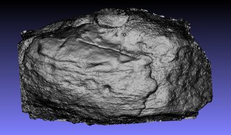 Snapshot of 3D model, from Scotland's Rock Art Project, Achadh Mor, Highland