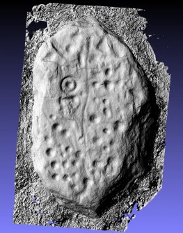 Snapshot of 3D model, Scotland's Rock Art Project, Black Hill 1, Highland