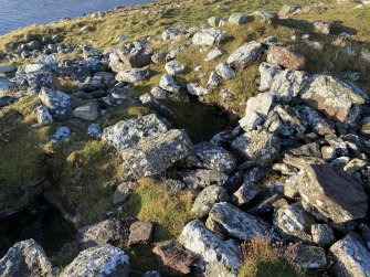 Broch, Loch of Houlland, detail of entrance passage