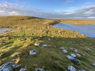 Broch, Loch of Houlland, view to outworks