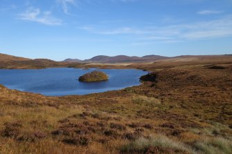 Digital photographs of rock art panel context, Scotland's Rock Art Project, Lochan Hakel, Highland