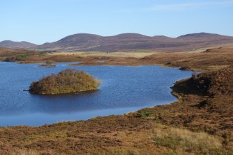 Digital photographs of rock art panel context, Scotland's Rock Art Project, Lochan Hakel, Highland