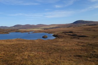 Digital photographs of rock art panel context, Scotland's Rock Art Project, Lochan Hakel, Highland