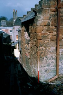 Historic building survey, Building A, S and W elevations, St. Michael's Bakery, Linlithgow, West Lothian