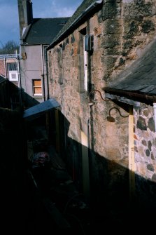 Historic building survey, Building C, External W wall, St. Michael's Bakery, Linlithgow, West Lothian