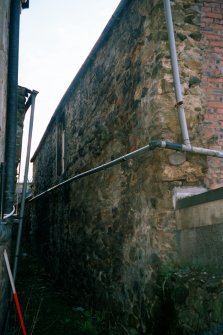 Historic building survey, Building C, External E wall, St. Michael's Bakery, Linlithgow, West Lothian