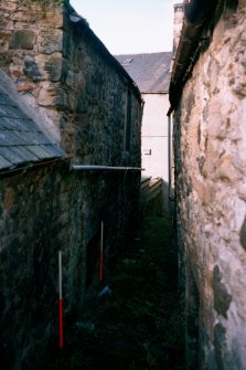Historic building survey, Building C, External E wall, St. Michael's Bakery, Linlithgow, West Lothian