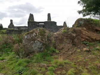 Digital photograph of rock art panel context, Scotland's Rock Art Project, Craigberoch 2, Bute, Argyll and Bute